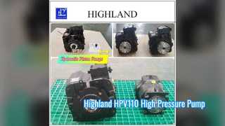 Highland HPV110 축 피스톤 펌프 42MPa 수확기 솔루션