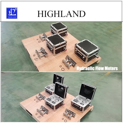 HIGHLAND 시멘트 믹서 수압 흐름 미터 데이터 표시 400L/분 흐름 속도 테스트