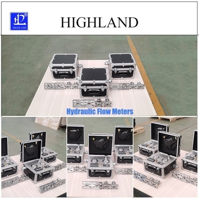HIGHLAND 시멘트 믹서 수압 흐름 미터 데이터 표시 400L/분 흐름 속도 테스트