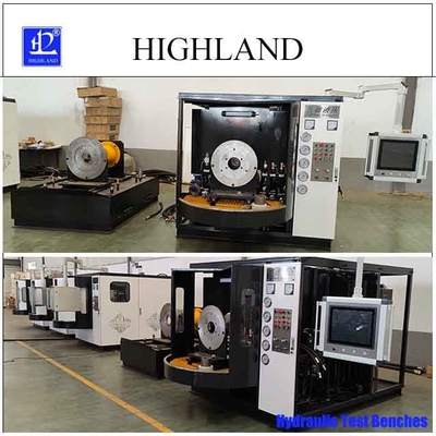 HIGHLAND 완전 자동 수압 테스트 벤치 - 500 L/min 흐름 속도